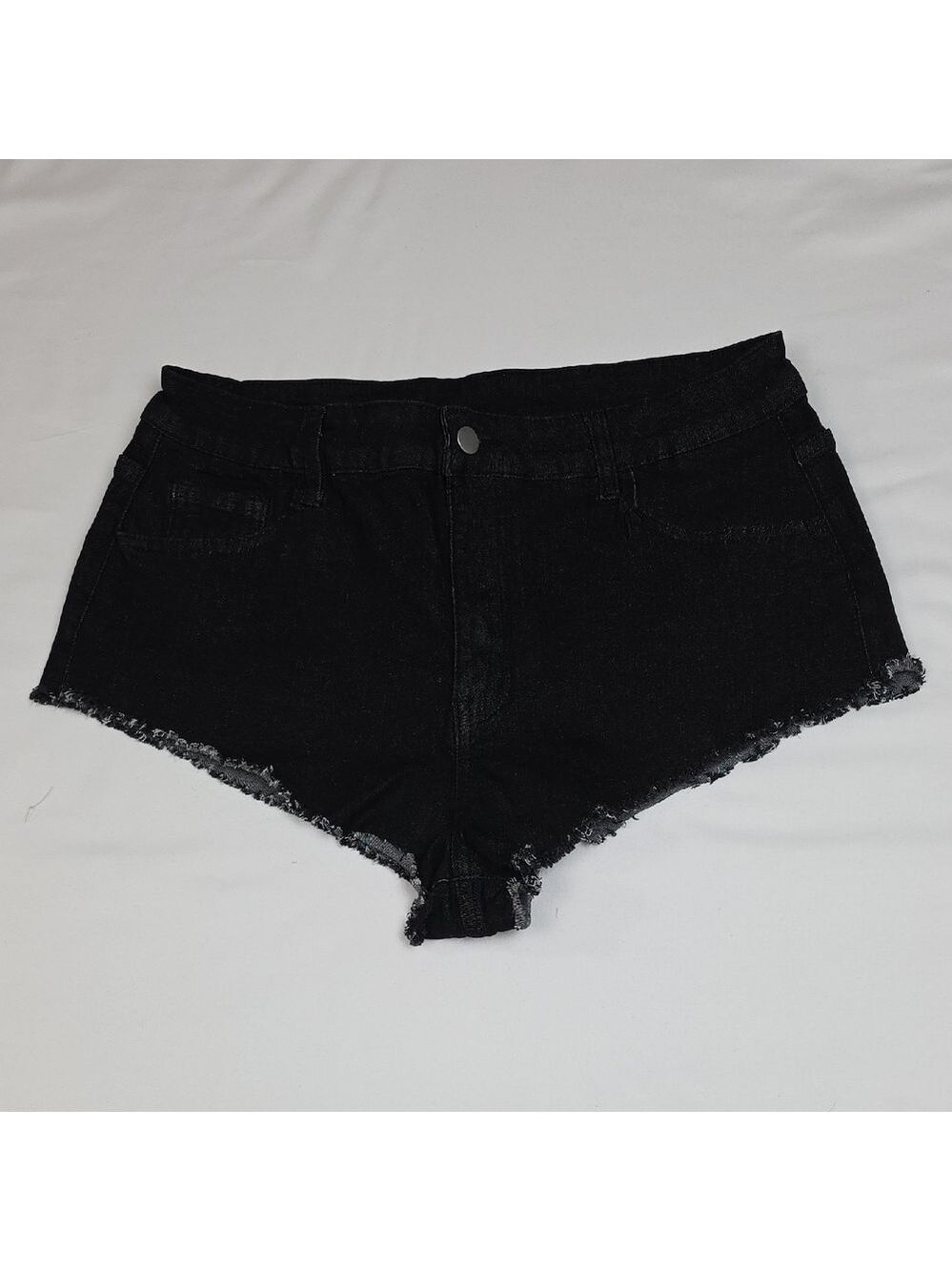 Black Denim Women's Shorts XL